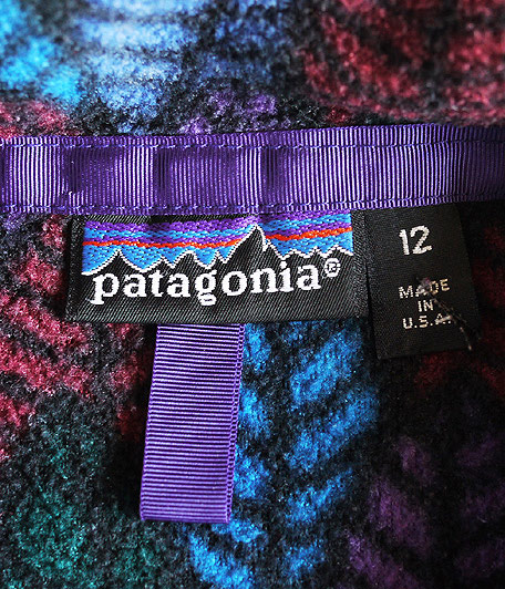 90's Patagonia リーフ柄ハーフジップフリースジャケット - Fresh