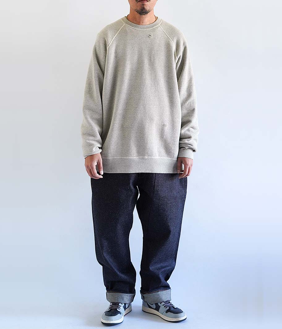 A.PRESSE Vintage Washed Sweat Shirt [GRAY] - Fresh Service
