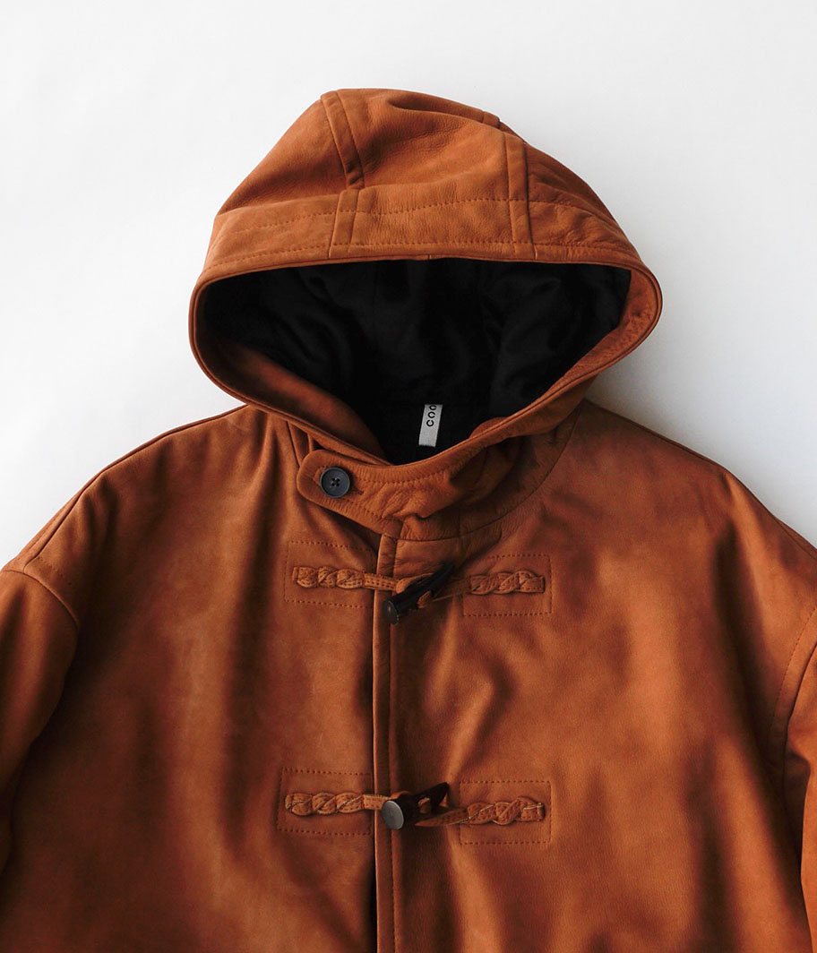 CCU 'ARIO' DUFFLE COAT [COW NUBUCK / CAMEL] - Fresh Service