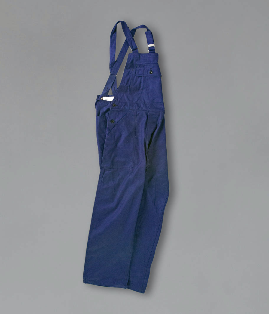 60's フランス軍 コットンツイルフレンチワークオーバーオール［Dead