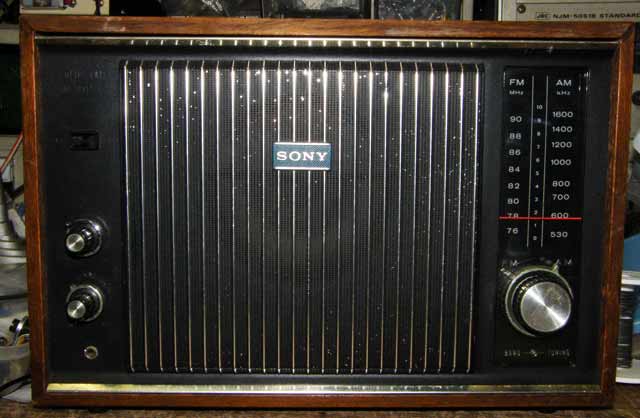 アンティークラジオの修理 ソニー TFM－9500