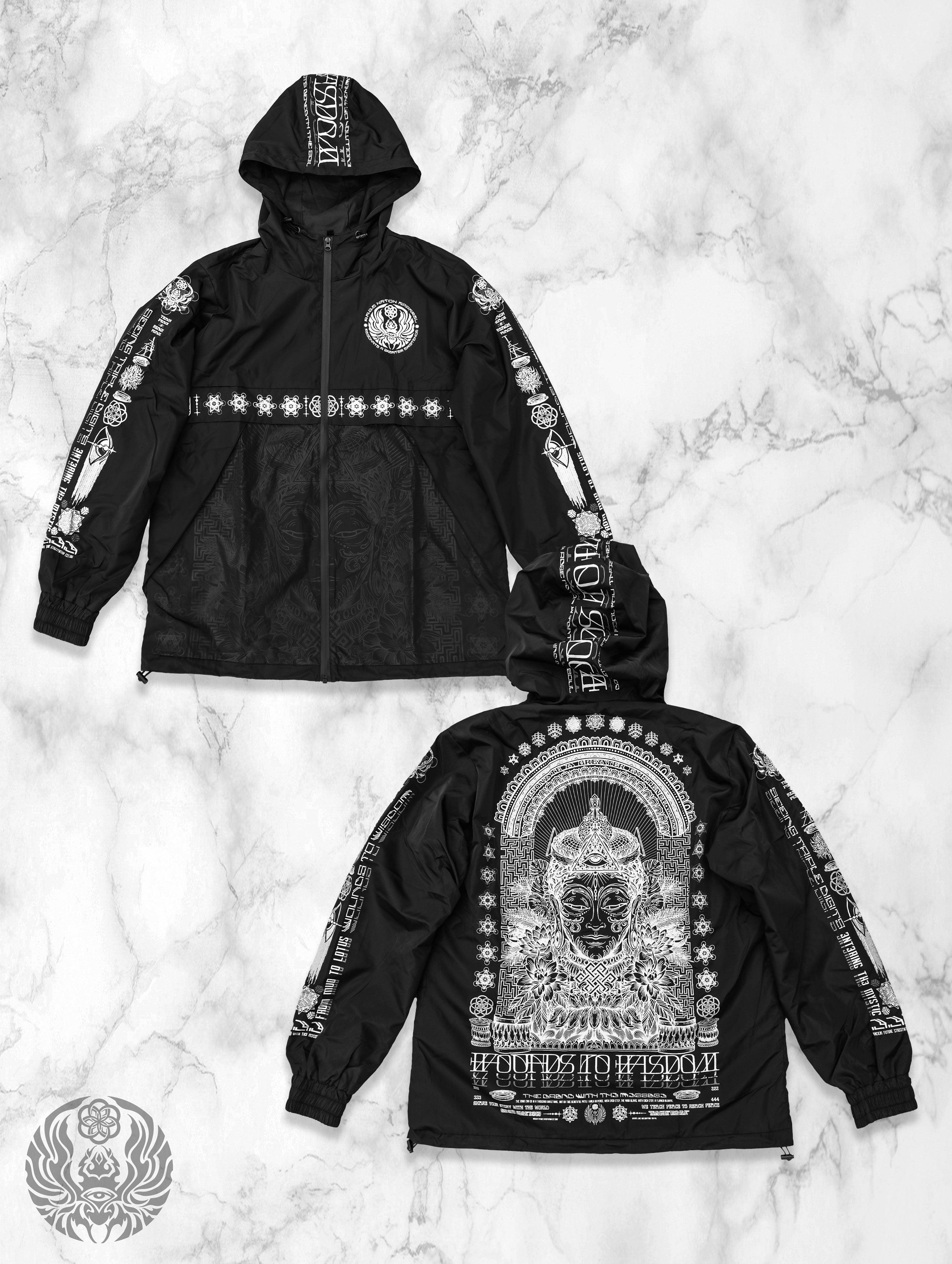 WOUNDS TO WISDOM ✦ Zip-up Windbreaker