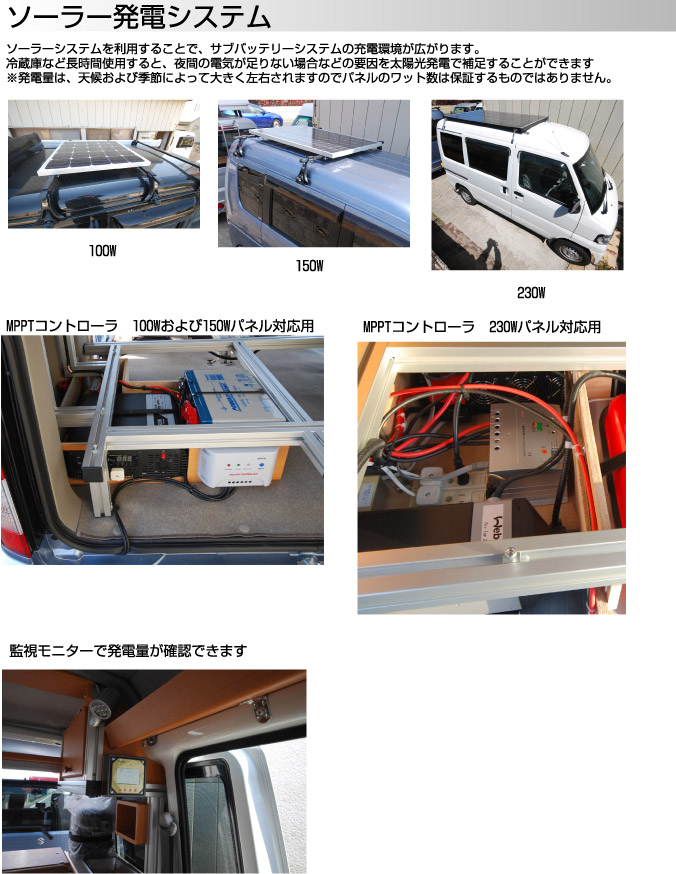 サブバッテリーシステム | キャンピングカー・軽キャンピングカーの