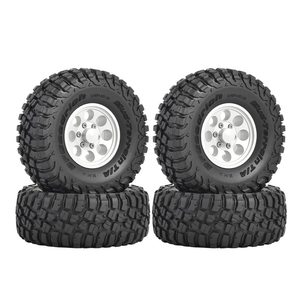 問屋ワールド】クローラーRC用1.55インチアルミ製ビードロックホイール