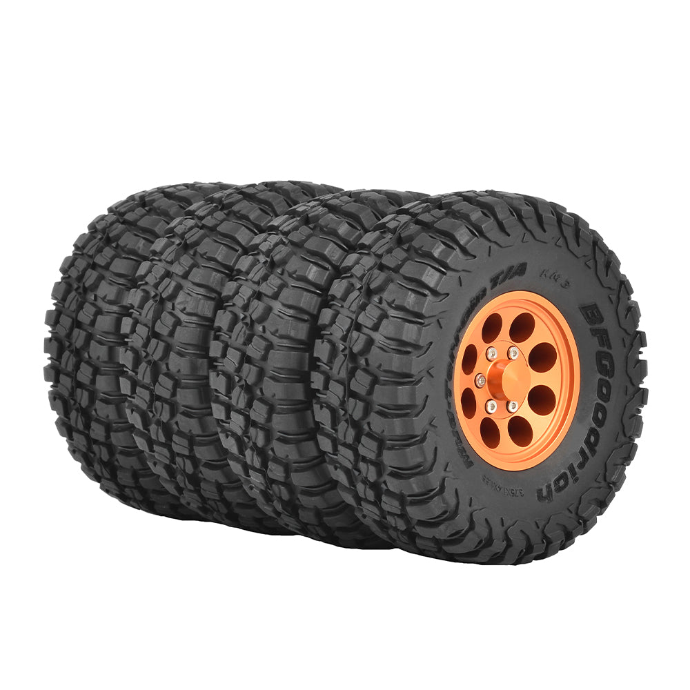 問屋ワールド】クローラーRC用1.55インチアルミ製ビードロックホイール