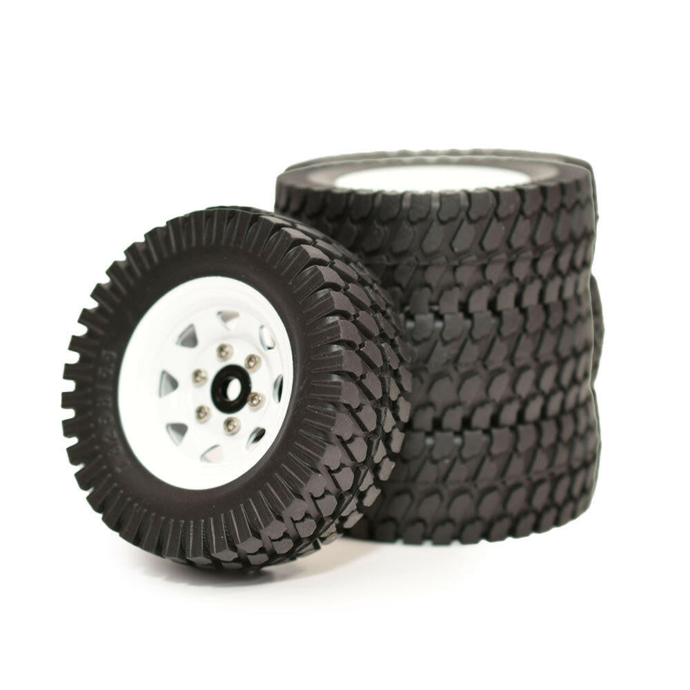 問屋ワールド】クローラーRC用1.55インチスチール製ビードロック