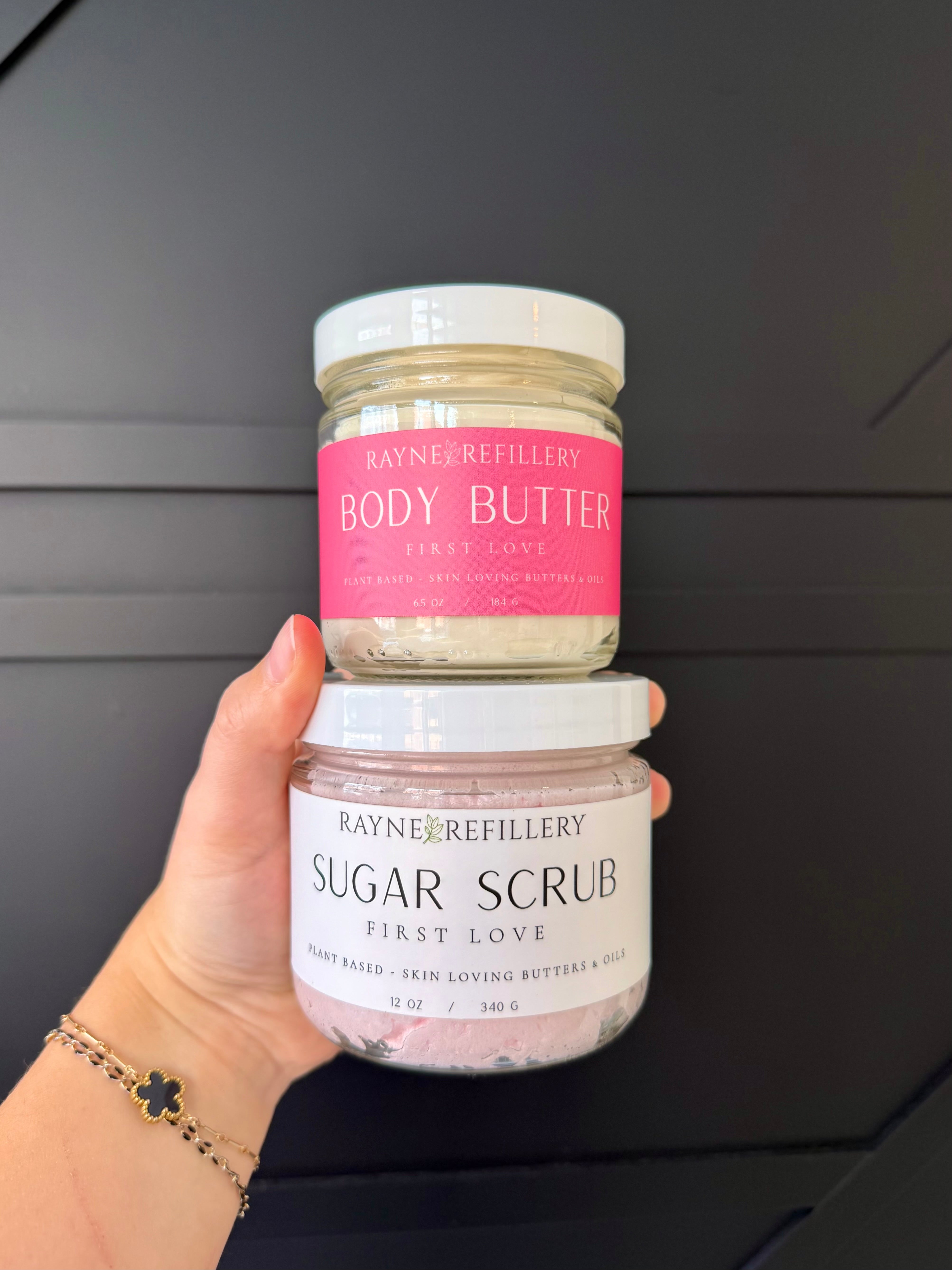 First Love Body Butter - Peach & Hydrangea Moisturizer | Rayne