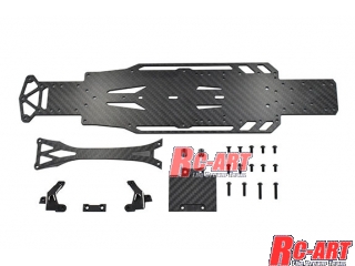 D1-CGS01]RDX用 カーボン製 メインシャーシ&アッパーデッキセット RC-ART