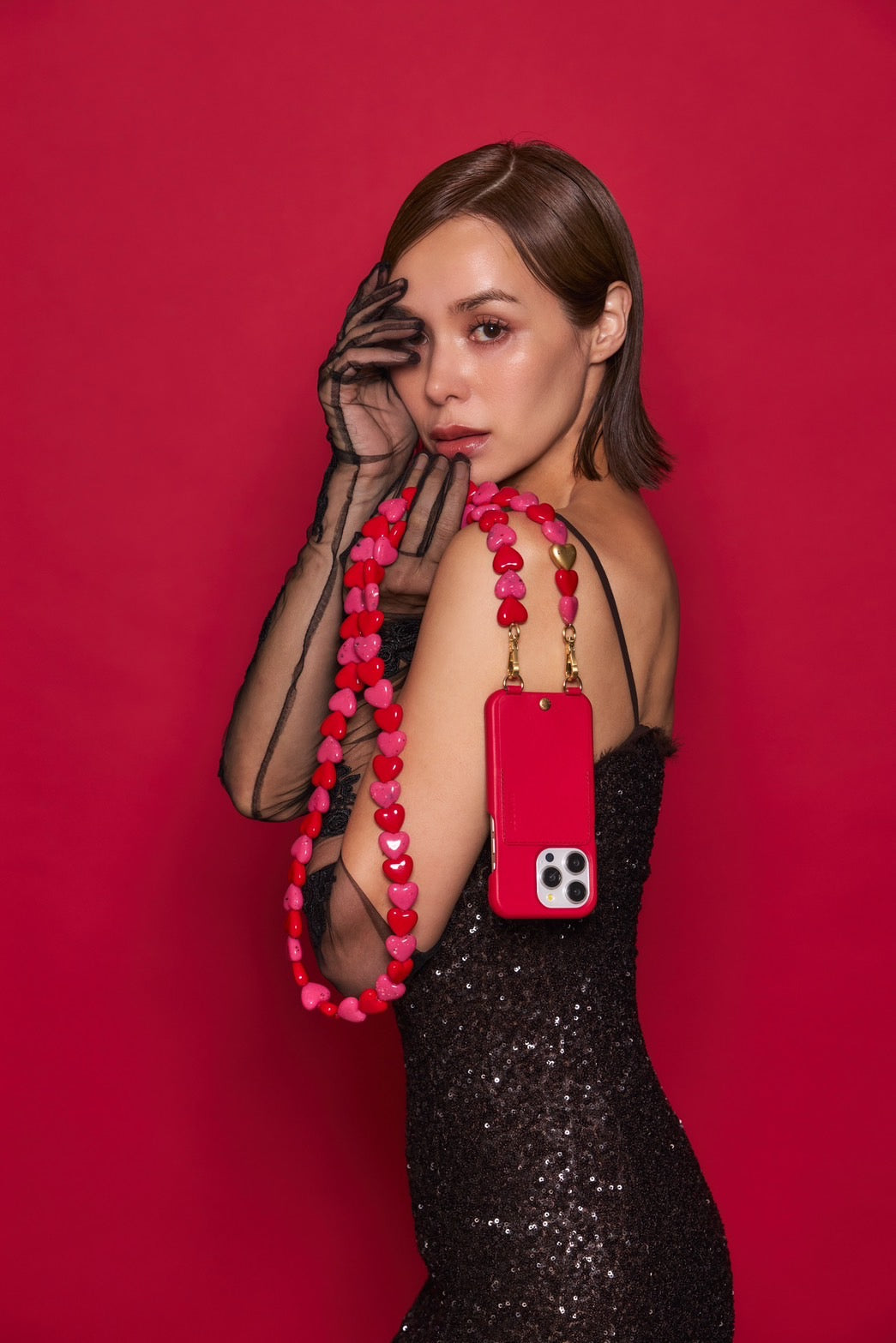 スマートフォンチェーン CUORE PINK-RED – R deco interiors