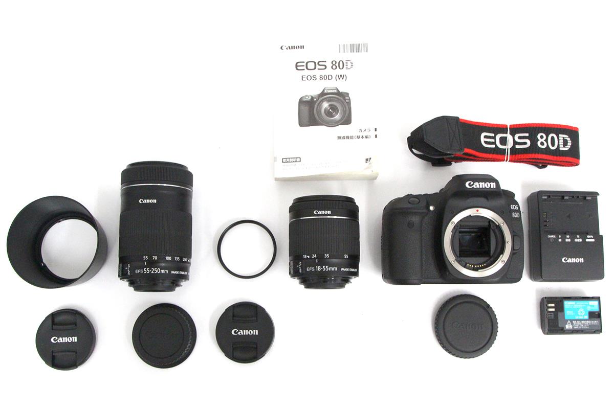 Canon EOS 80D ダブルズームキット 初心者 おまけ付き Canon EOS 80D