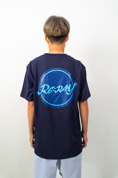 半袖Tシャツ バックプリント navy – RE:RAY