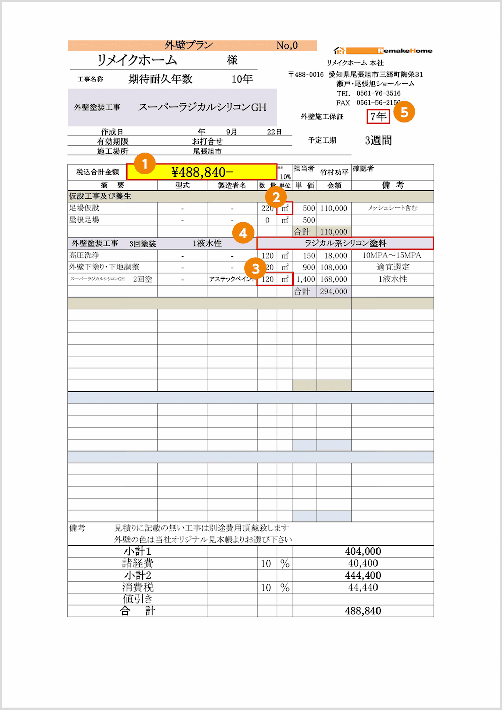お見積書のチェックポイント | 【外壁塗装・屋根塗装専門店】名古屋市