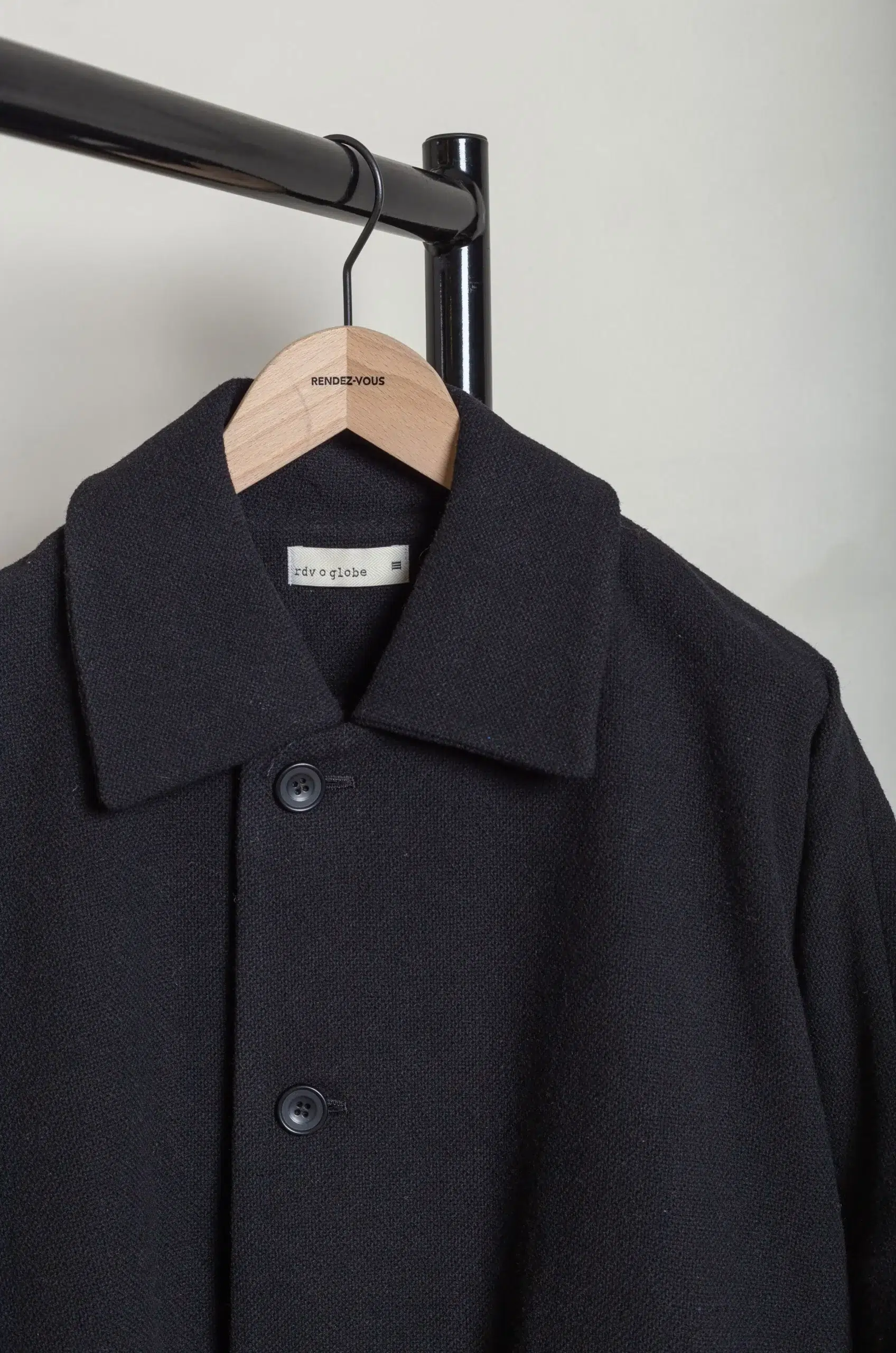 RDV O Globe Coat BRUCE 252MA001 Black