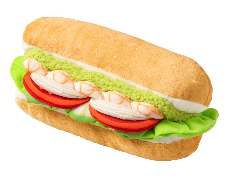 サンドイッチのサブウェイがBEAMS DESIGN監修「えびアボカドぬいぐるみ