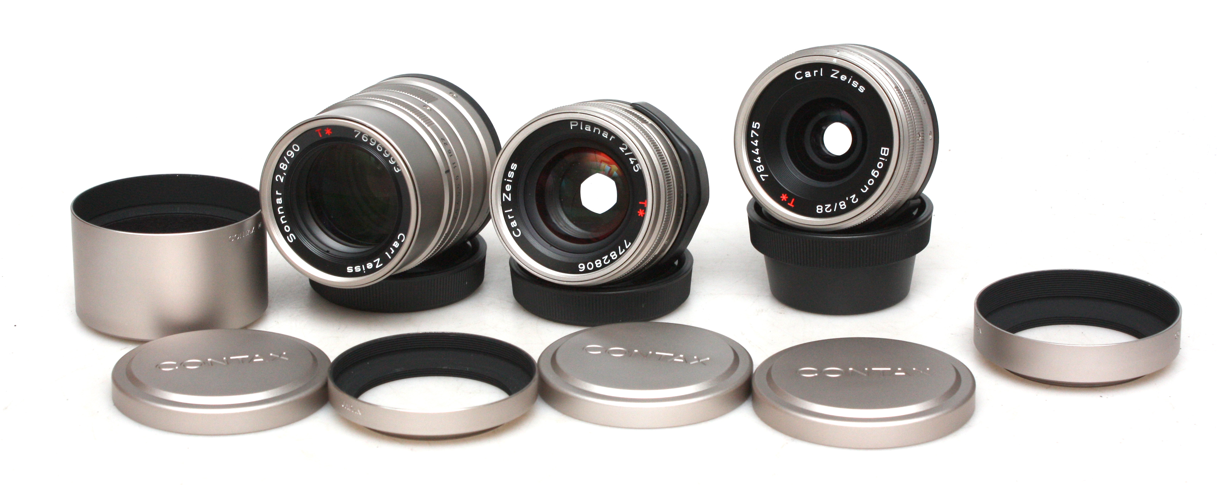 Contax G1 20th anniversary complete boxed set – green label, 3