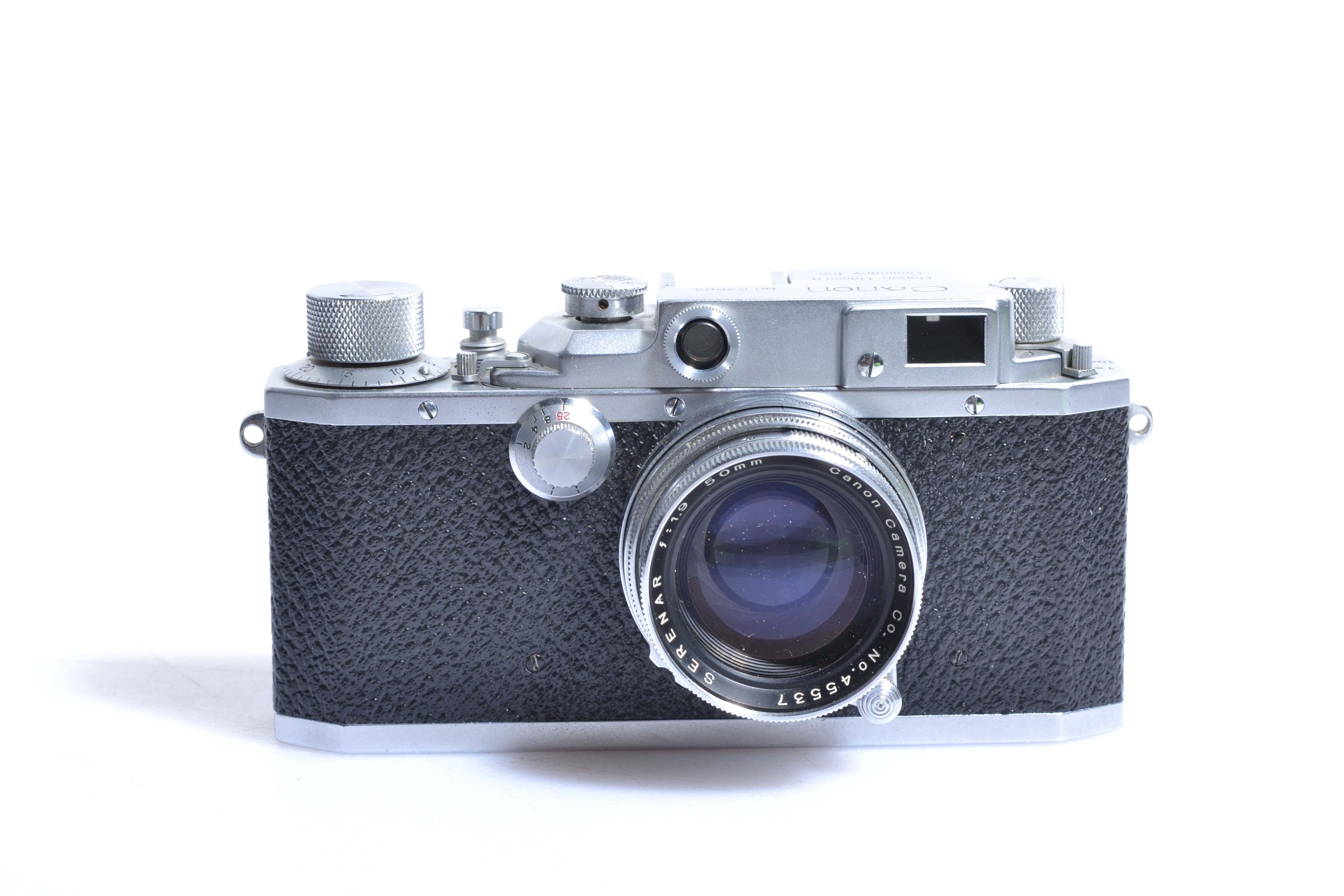 Canon III 35mm Rangefinder camera w/Serenar 50mm f1.9 lens+case+