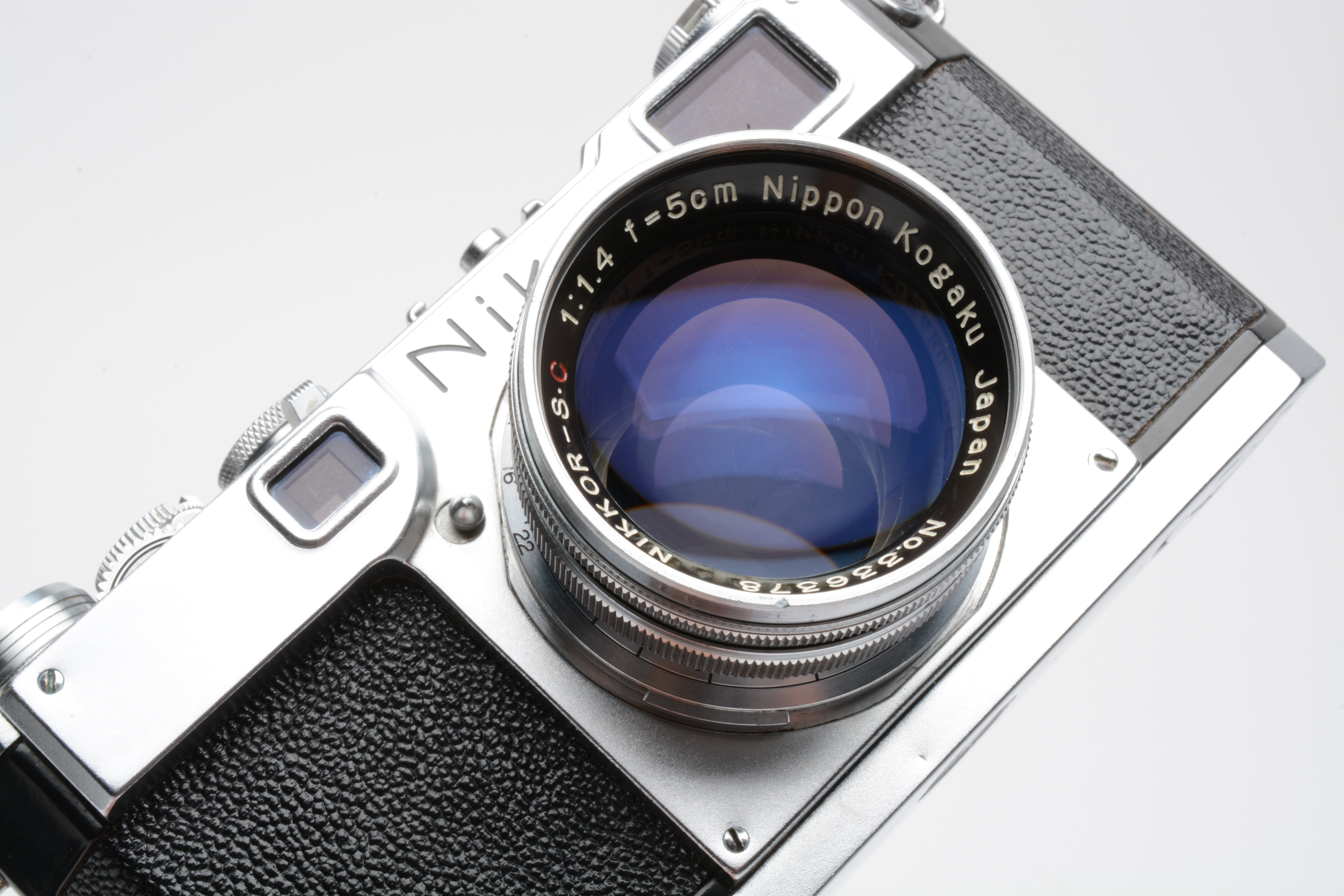 Nikon S2 Chrome Nippon Kogaku Rangefinder Camera w/5cm f1.4 Lens