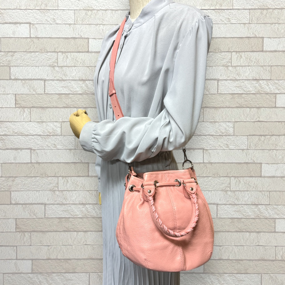 BALENCIAGA バレンシアガ ミニポンポン ショルダーバッグ レザー