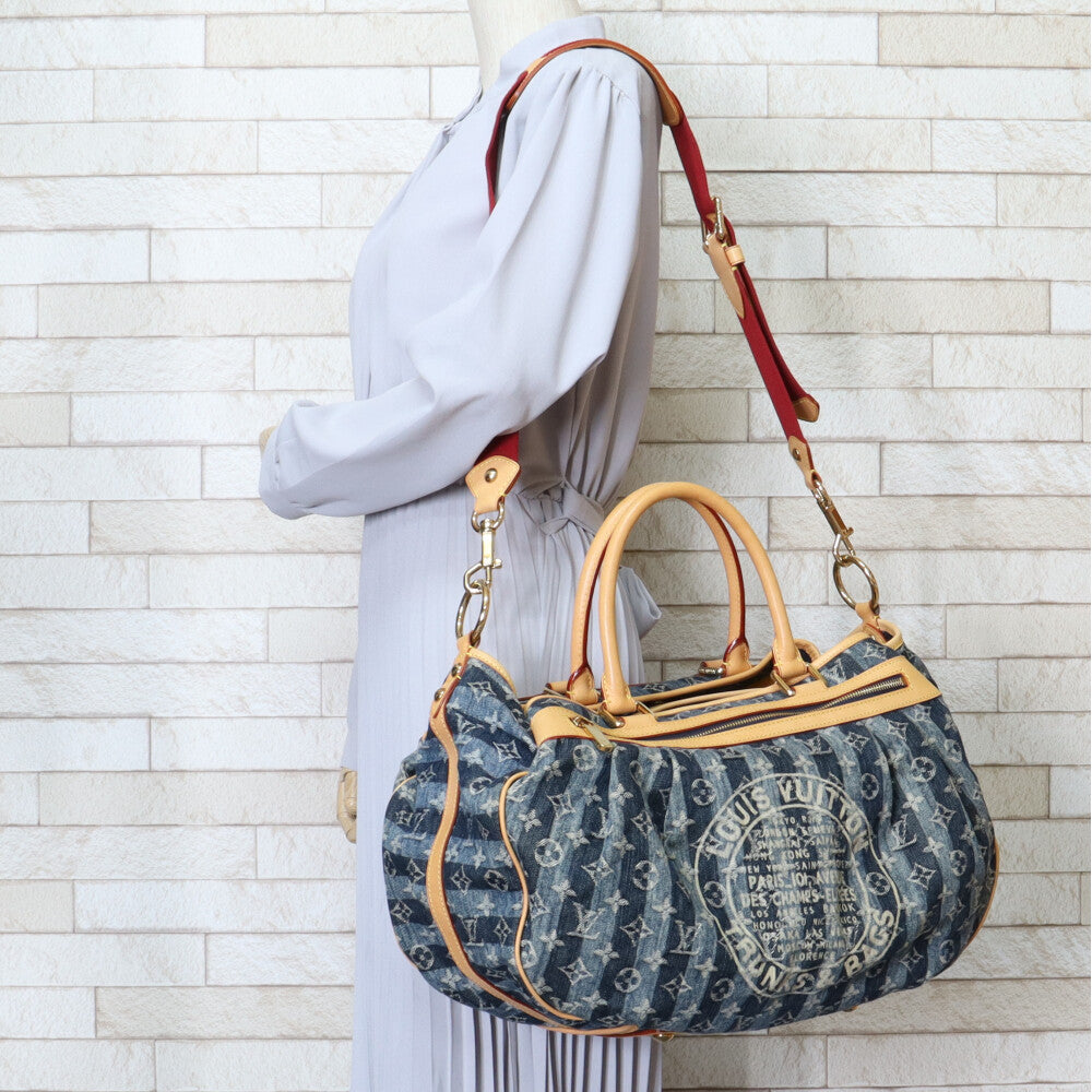 ルイヴィトン カバレイエGM モノグラムデニム ショルダーバッグ