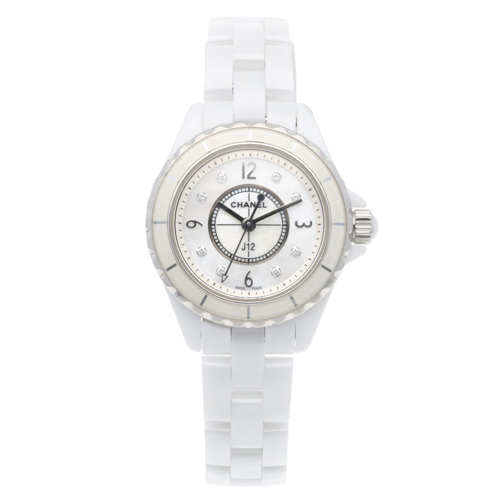 CHANEL Chanel J12 Watch White Ceramic H2570 Quartz Ladies 1 Year