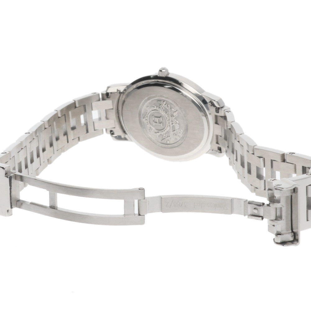 HERMES エルメス クリッパー オーバル 腕時計 ステンレススチール C01