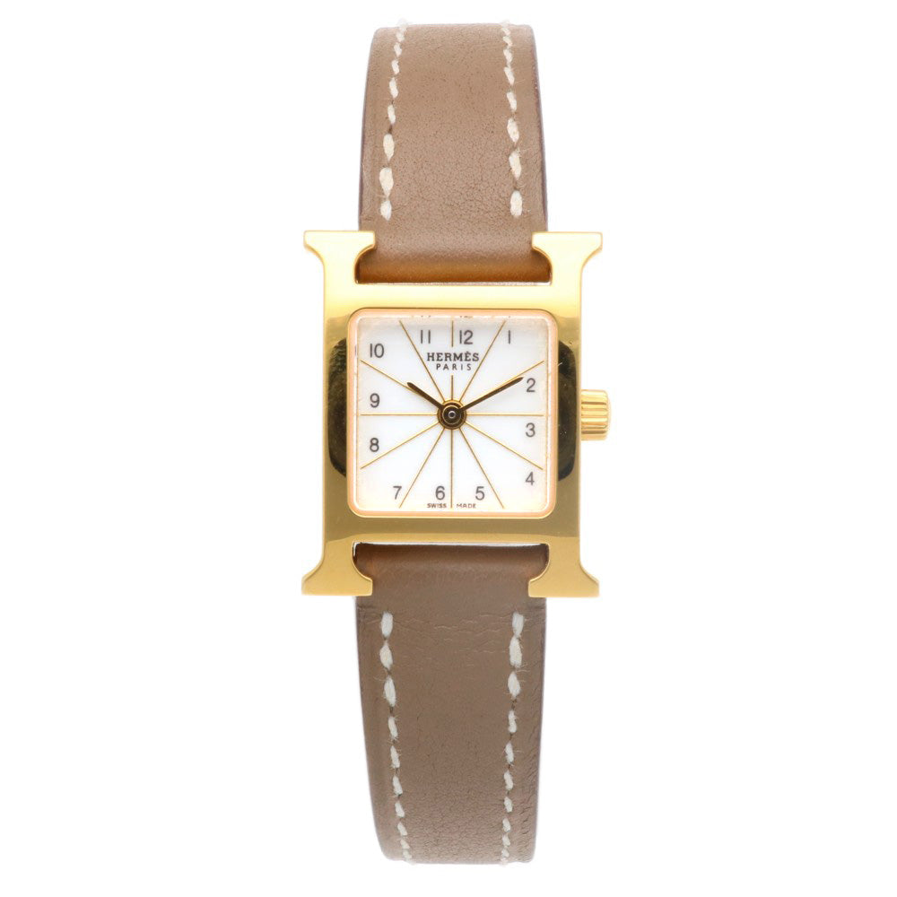 HERMES エルメス Hウォッチミニ 腕時計 GP HH1.101 クオーツ