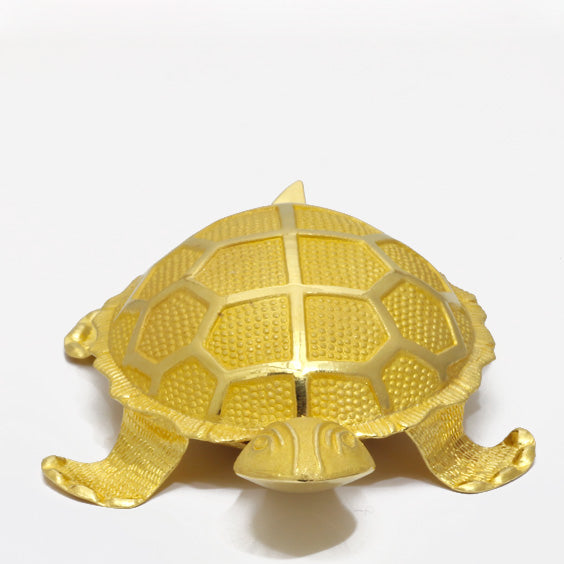 中古】 K24 金工芸品 かめ 亀 縁起物 37.5g 24金 K24ゴールド ユニ