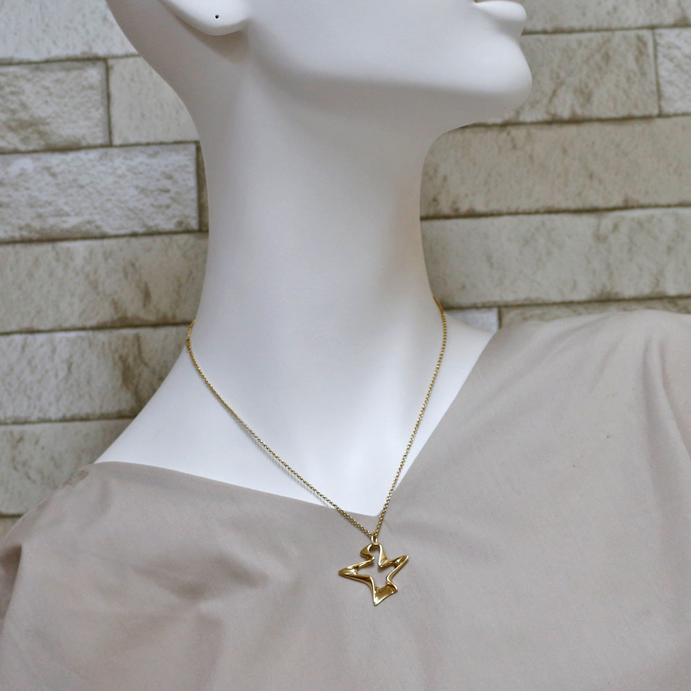 中古】 ジョージジェンセン Georg Jensen K18 ネックレス 鳥 バード 18