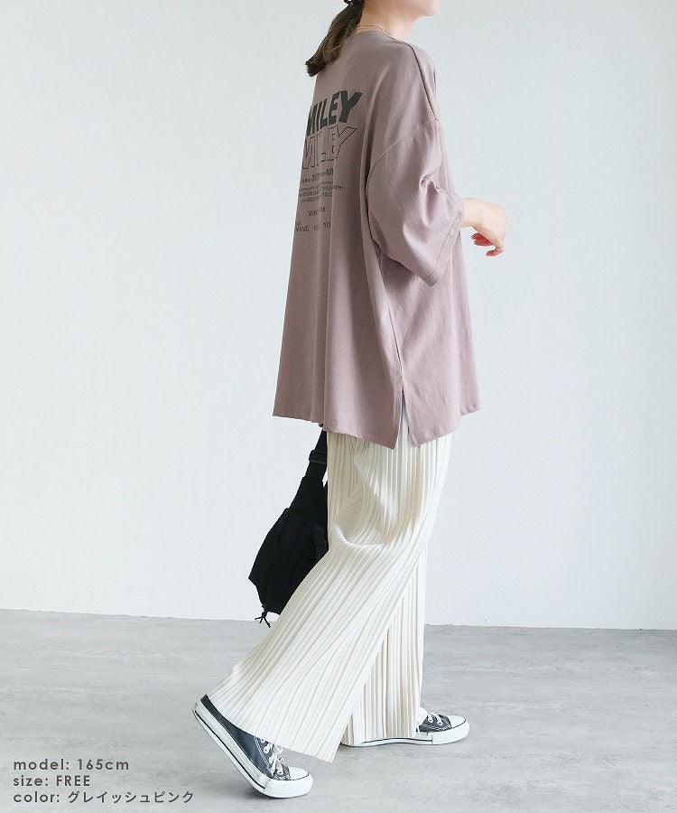 七分袖オーバーサイズロゴTシャツ(240206) ネコポス発送10 | reca