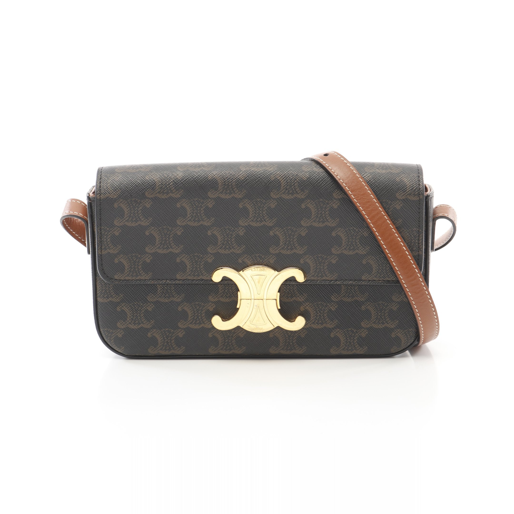 クロード トリオンフ ワンショルダーバッグ PVC レザー ブラック