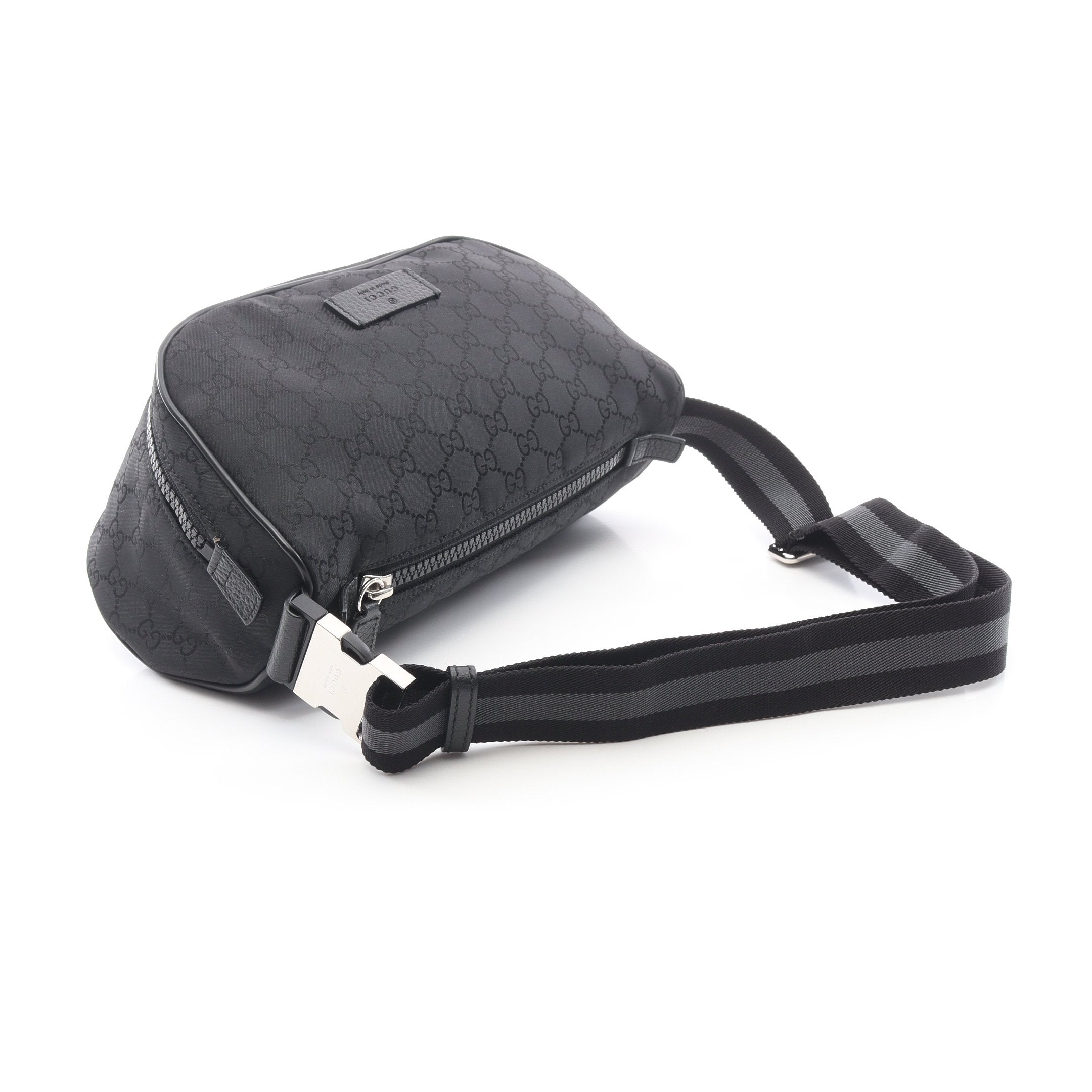 GG柄 ウエストバッグ ボディバッグ ナイロンキャンバス レザー
