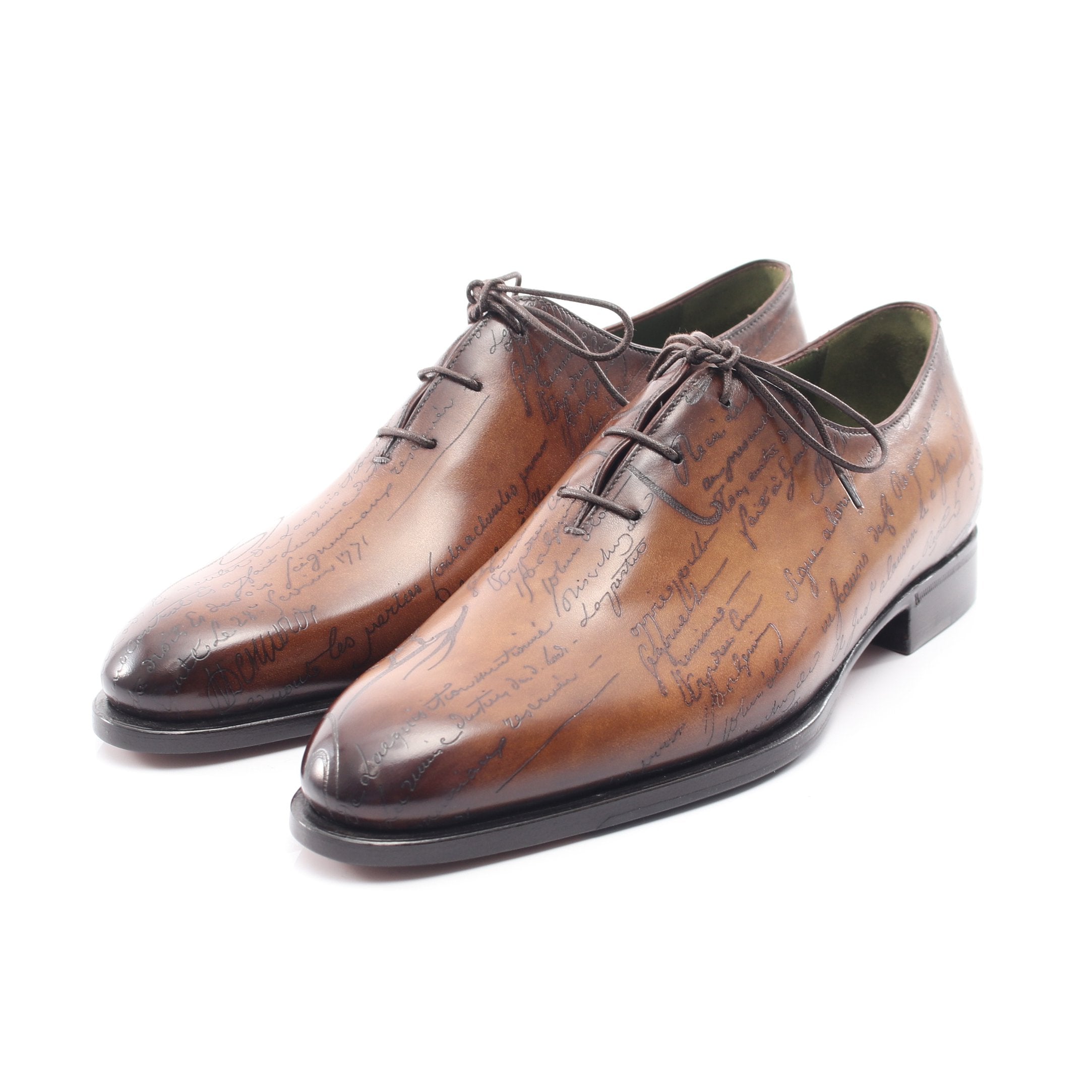 アレッサンドロ スクリット カリグラフィ ドレスシューズ レザー