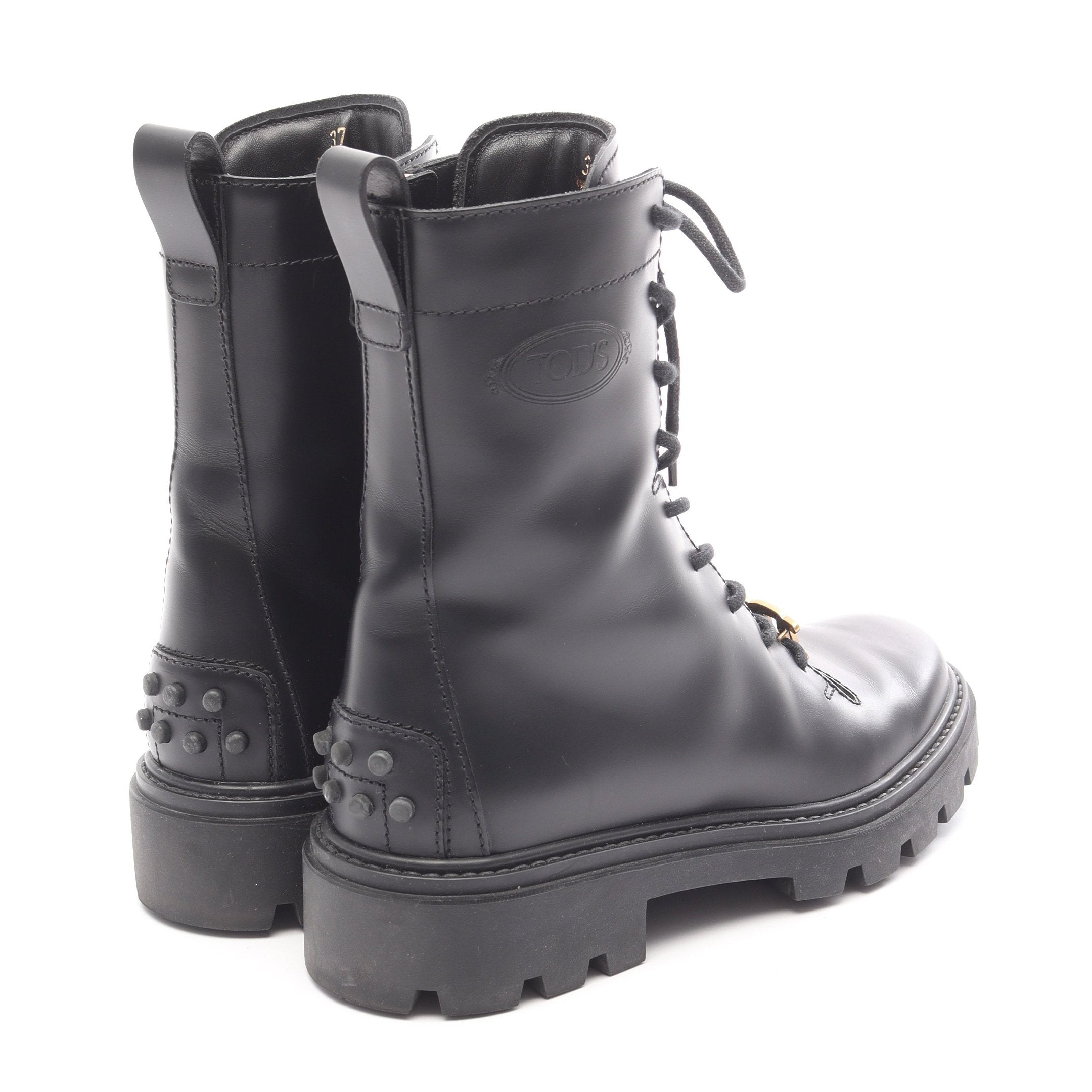 コンバット ブーツ レザー ブラック トッズ – RECLO