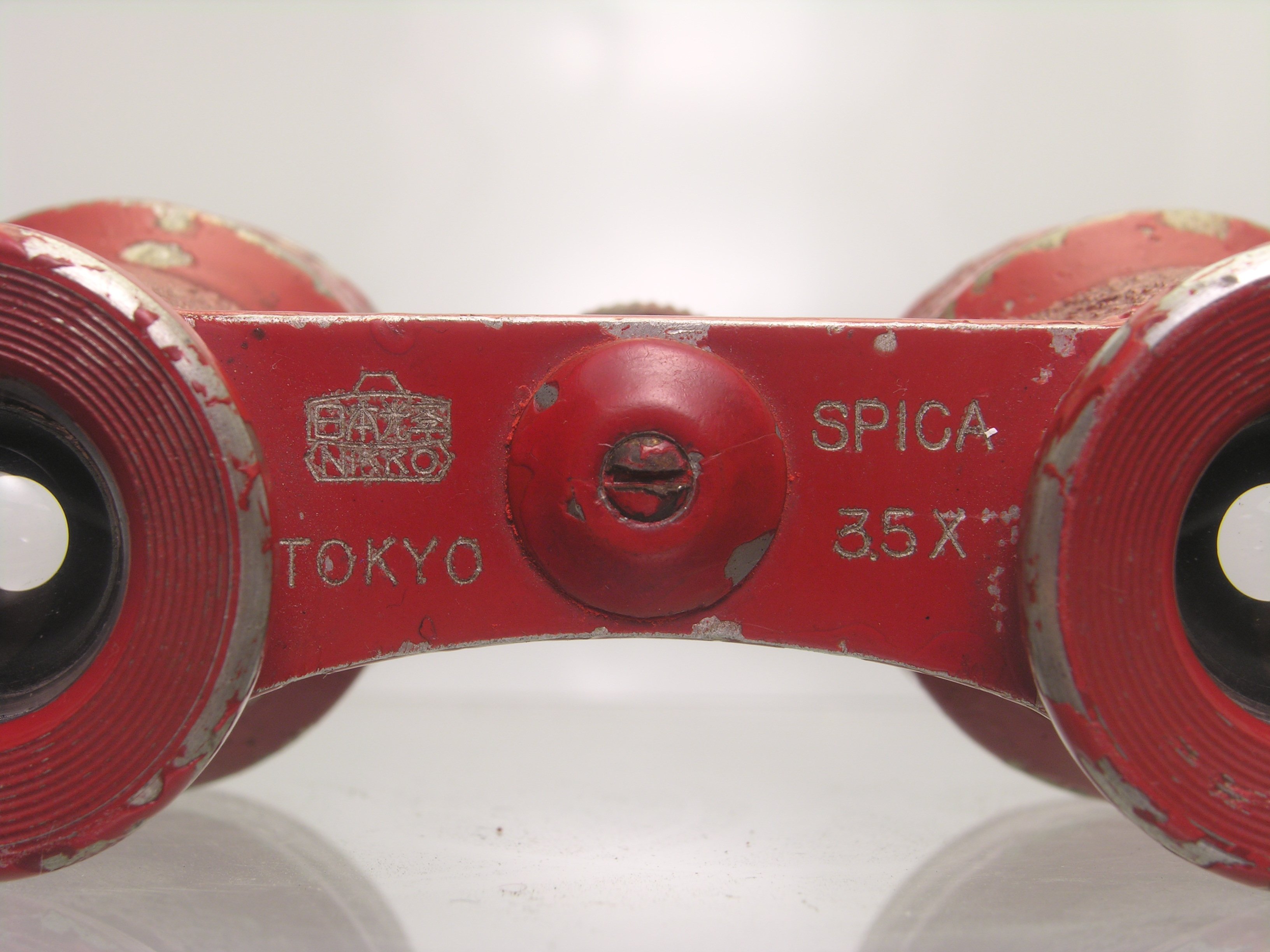 Red Paint SPICA Binoculars
