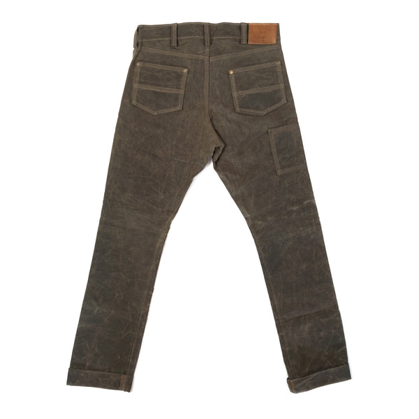 GN.01 Waxed Canvas Fitted Work Pant - Havana - Red Clouds
