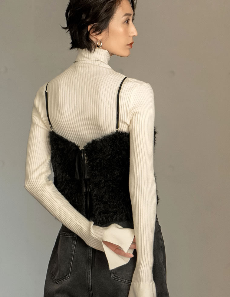 フェザーボアバルーンビスチェ - トップス通販 | 人気レディース