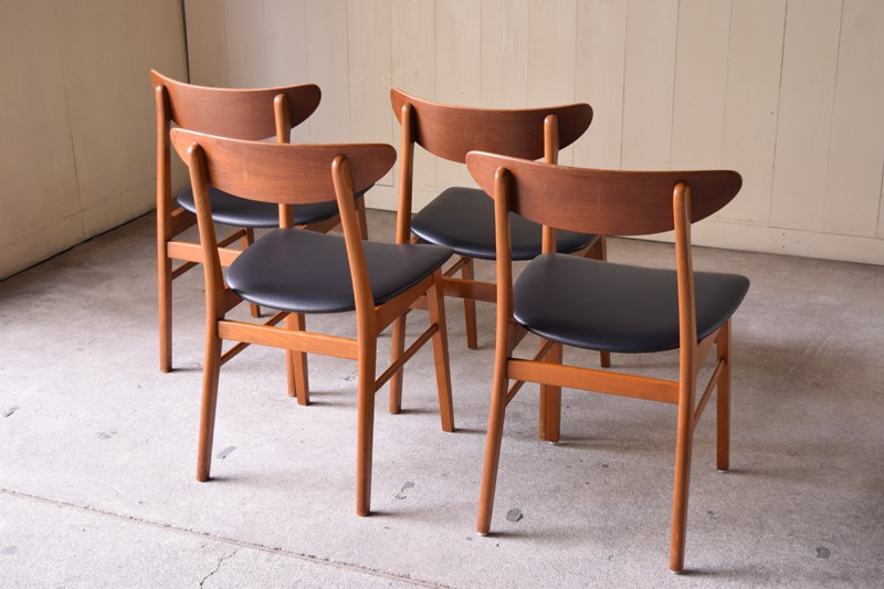 ヴィンテージ デンマーク製 ダイニングチェア セット | REFACTORY antiques