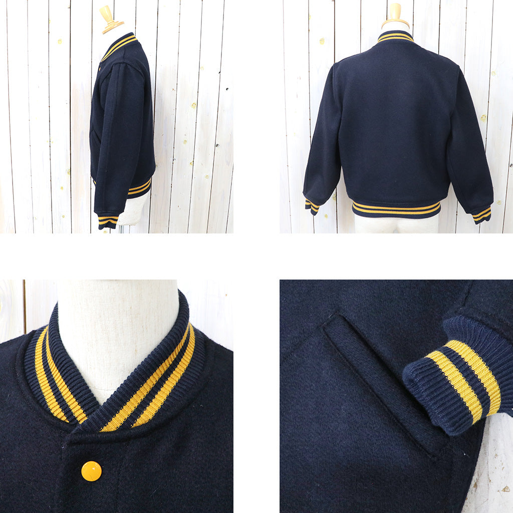 WAREHOUSE : Lot 2240 1950'S NAVY VARSITY JACKET (無地) – Reggieshop