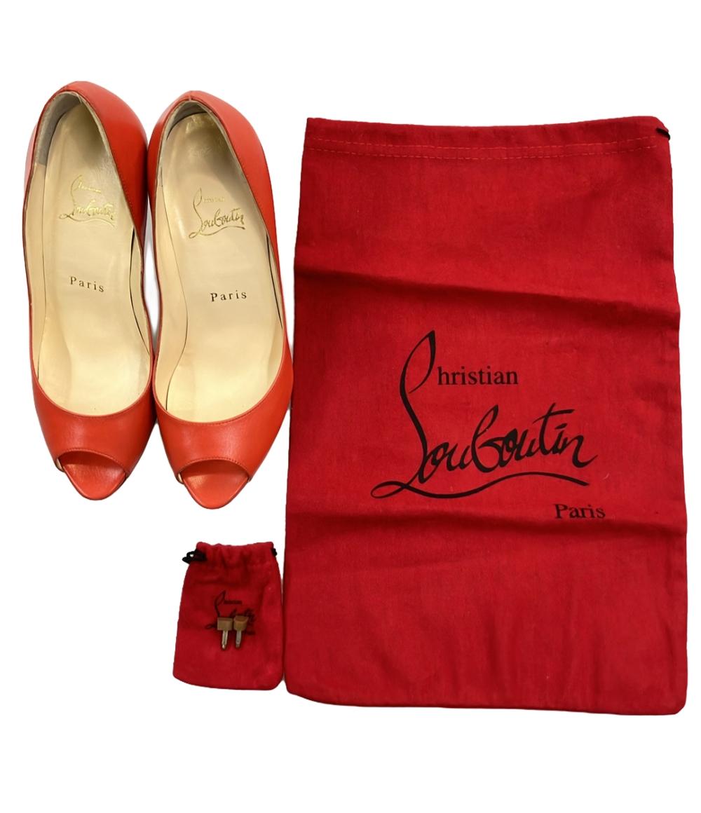 クリスチャンルブタン オープントゥパンプス レディース SIZE 36 1/2