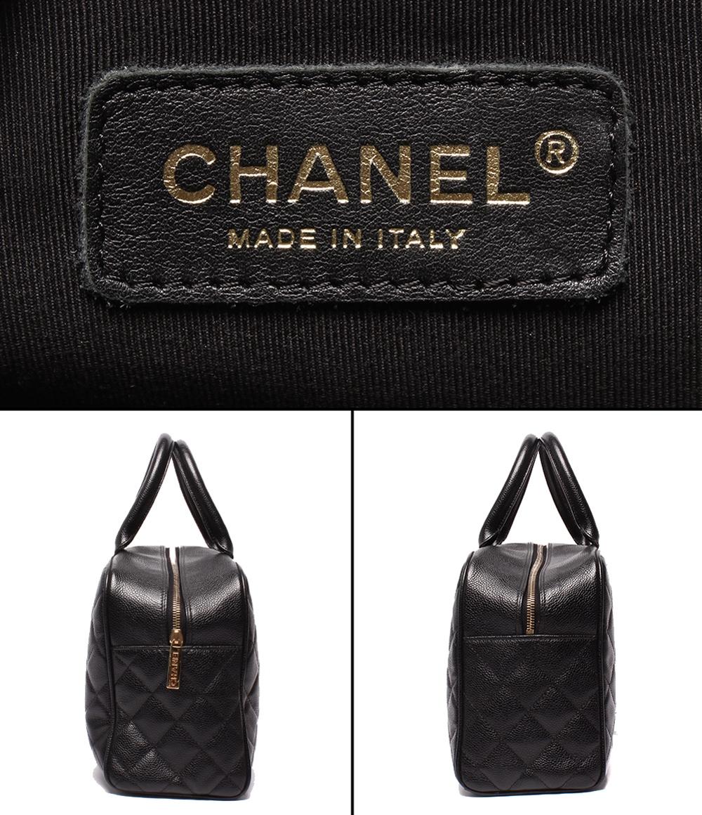 CHANEL ミニボストンバッグ ハンドバッグ マトラッセ ココマーク