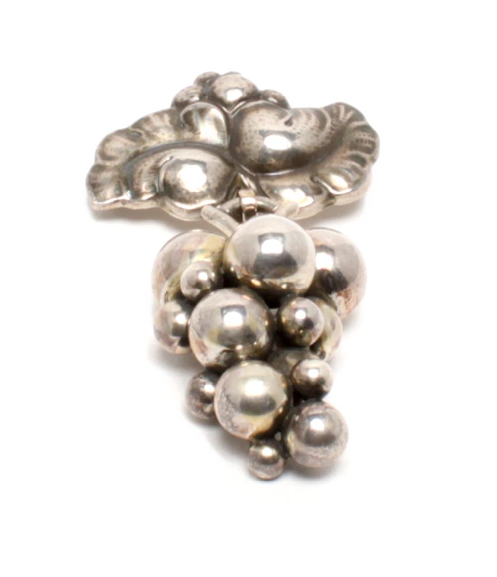 Georg Jensen ブローチ SV925 ムーンライトグレープ レディース