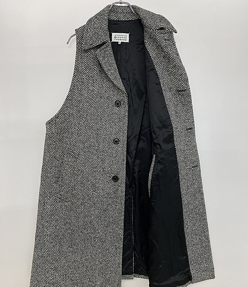 Maison Margiela 10 ヘリンボーンノースリーブコート 20AW メンズ SIZE