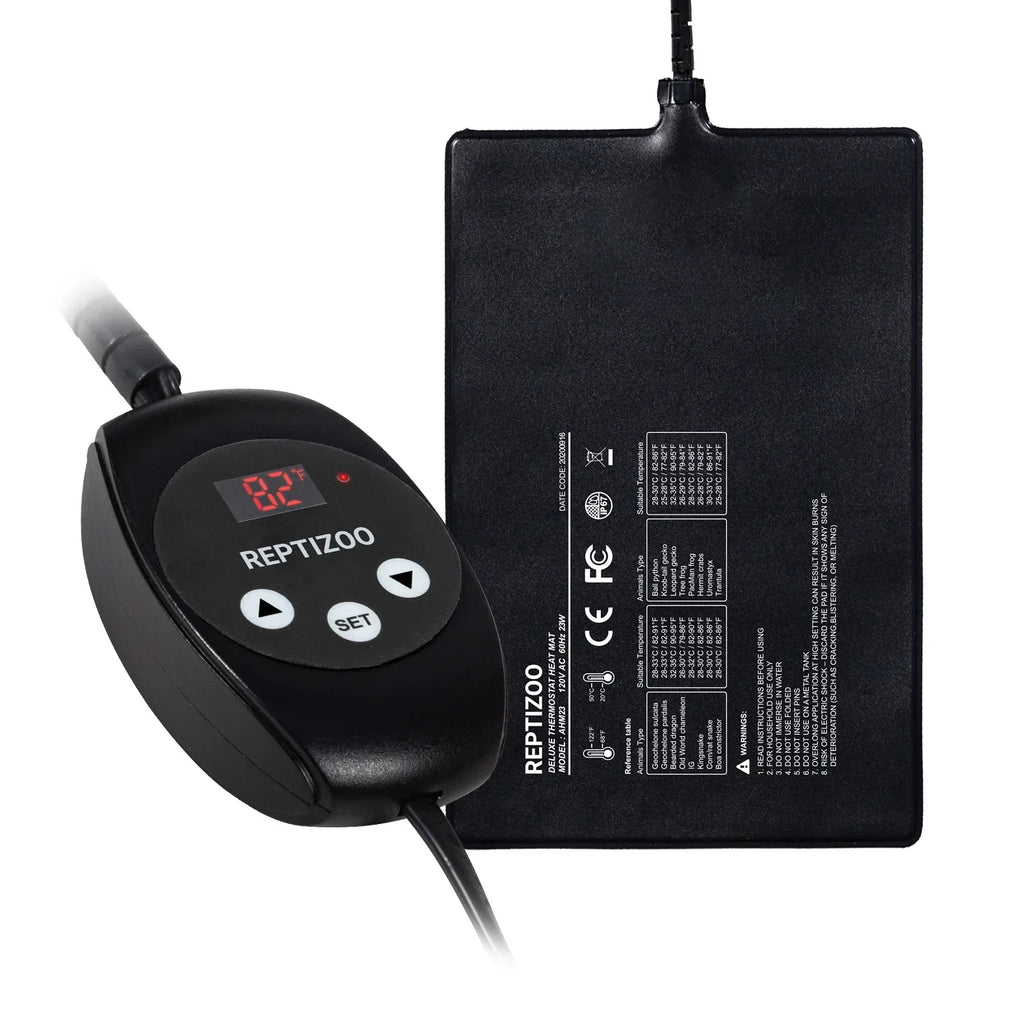 Upgrade Reptile Heat Mat with Thermostat - For Hermit Crab Snake