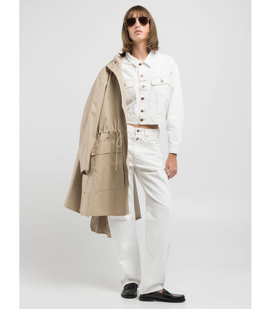 9Z1 ECO PLUS ホワイトデニムジャケット（セットアップモデル