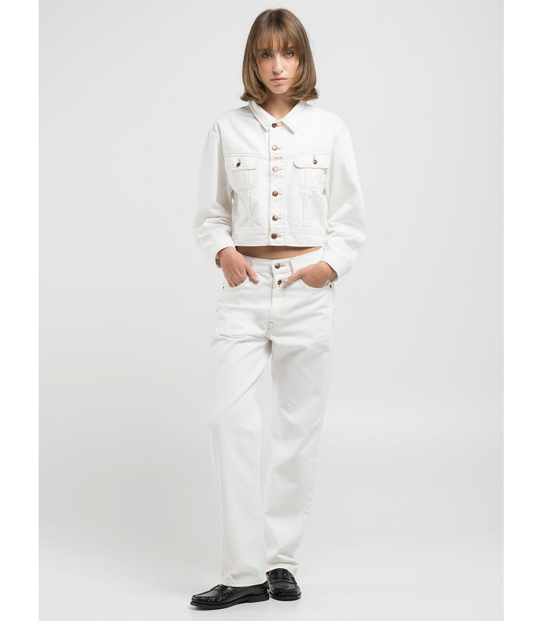 9Z1 ECO PLUS ホワイトデニムジャケット（セットアップモデル