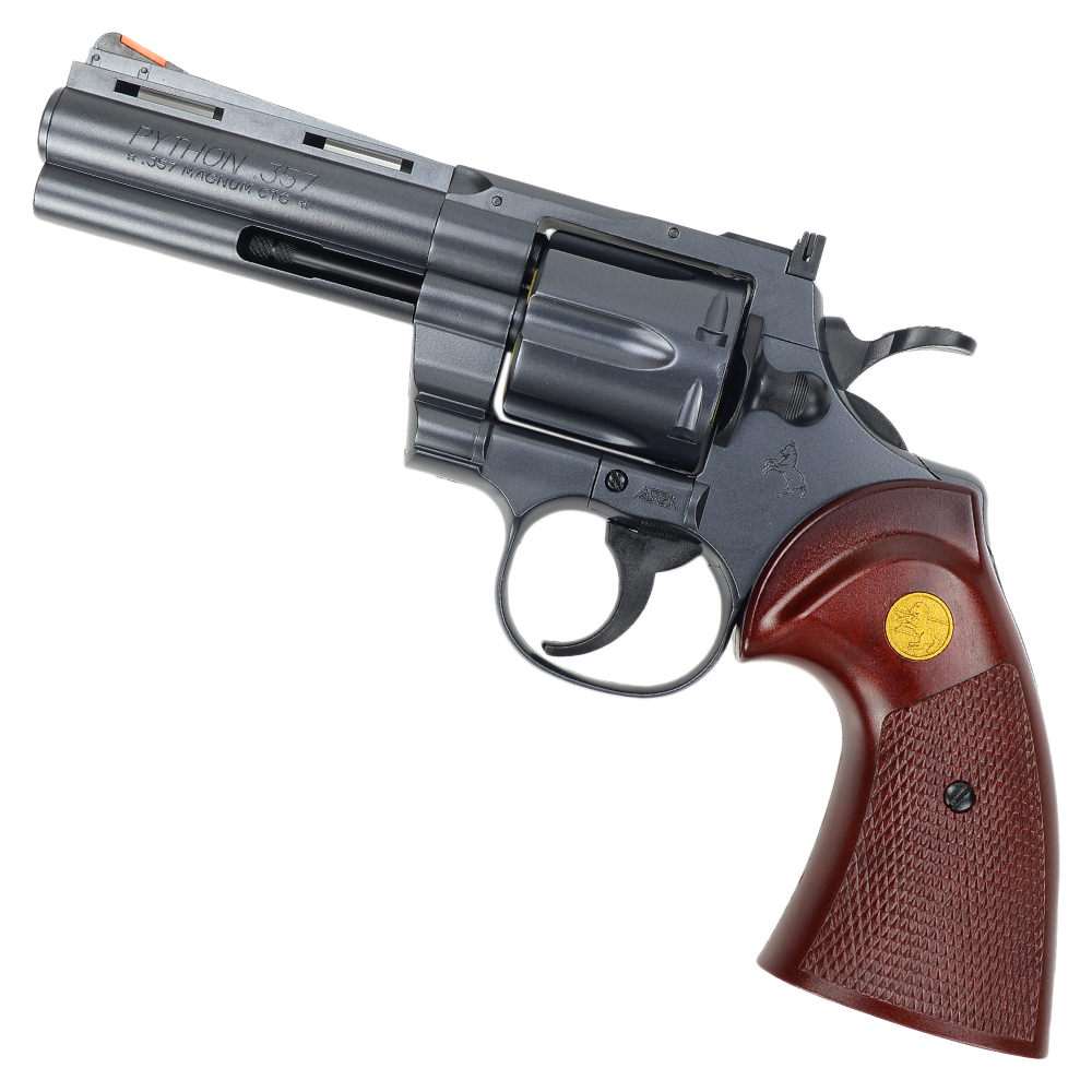 CROWN MODEL エアガン COLT PYTHON .357MAGNUM 4インチ ウッドグリップ