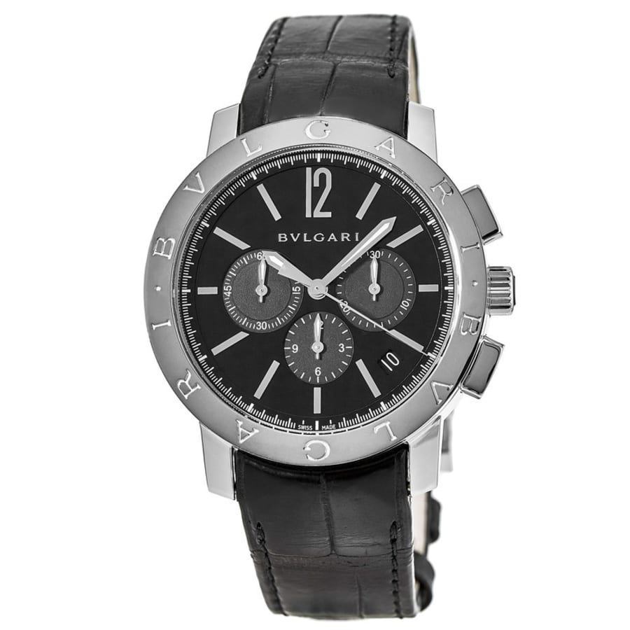 Bulgari Black Chronograph Automatic Men's Watch 102043 | WatchMaxx