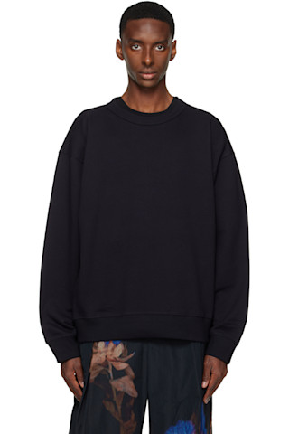 Dries Van Notenのネイビー オーバーサイズ スウェットシャツがセール中