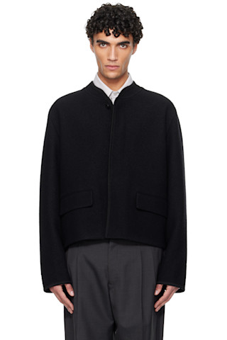 Rier: ブラック Walker City クロップド ジャケット | SSENSE 日本