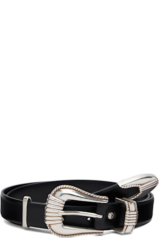 Toga Virilis: Black Metal Belt | SSENSE